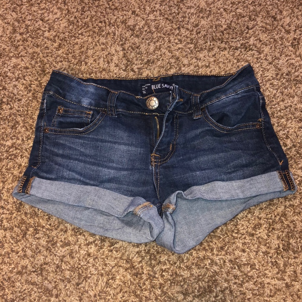 Girls Blue Savvy Denim Shorts